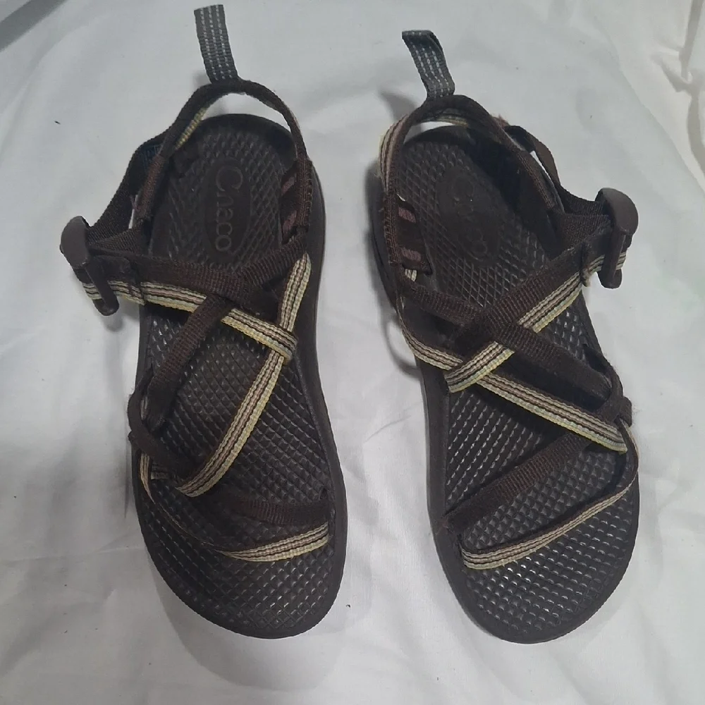Chaco Brown Sandals Casual Kids Flip Flops Size 13